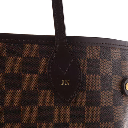 Louis Vuitton Damier Ebene Neo Neverfull MM Rose Ballerine 10 of 10
