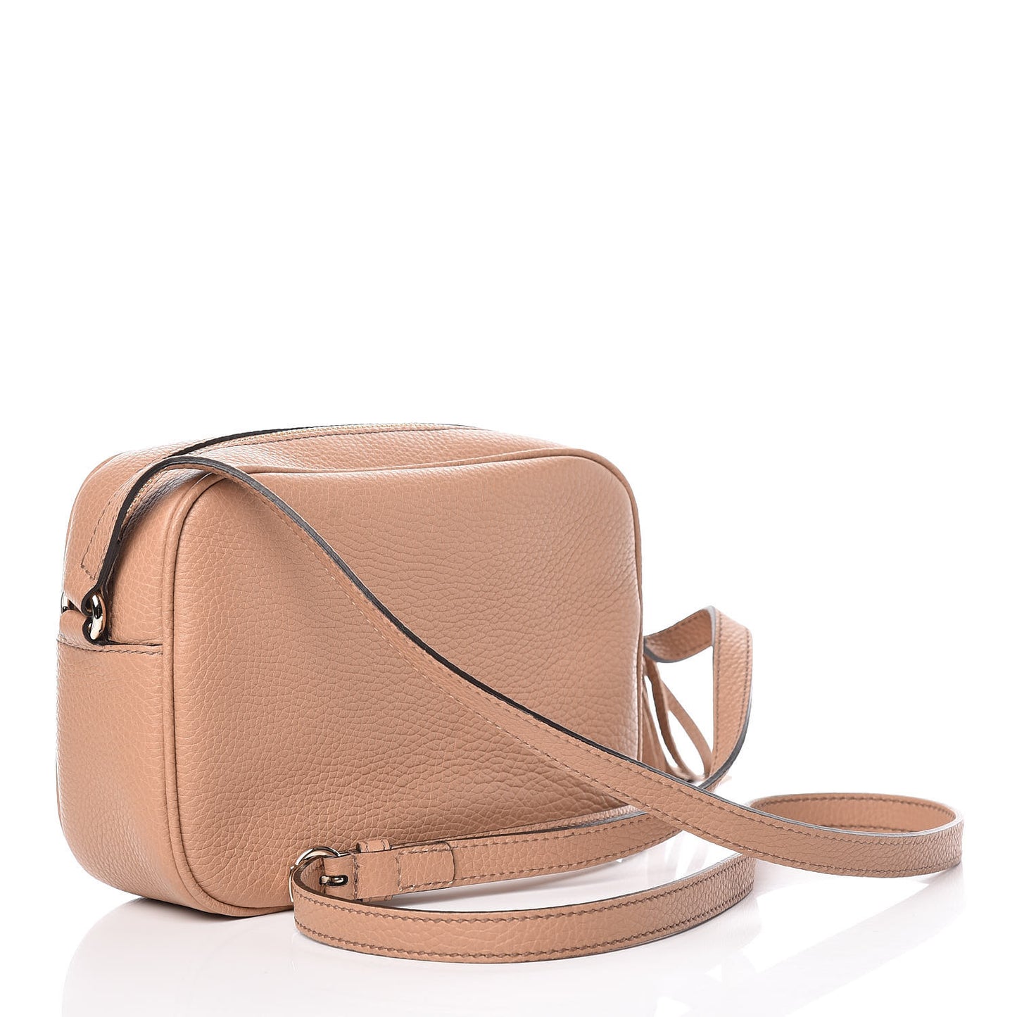 Pebbled Calfskin Small Soho Disco Bag Camelia