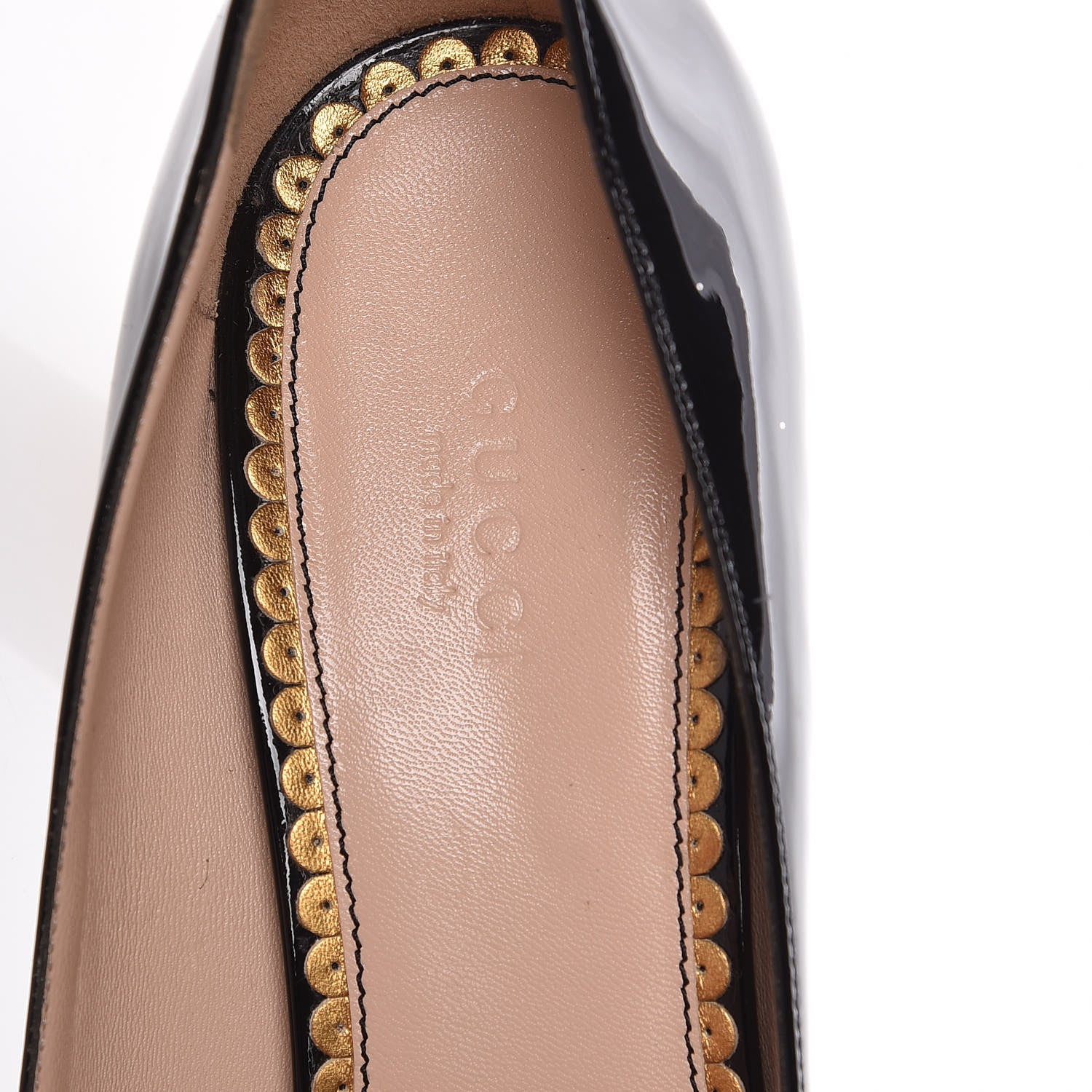 Gucci Vernice Pearl Arielle Mary Jane Pumps 39 Black 6 of 8