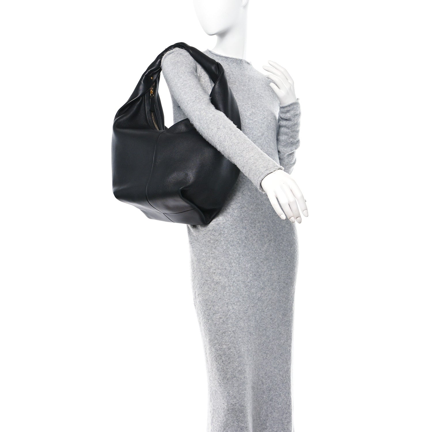 Valentino Garavani Nappa Large Roman Stud Hobo Black 2 of 12