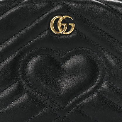 Gucci Calfskin Matelasse GG Marmont Cosmetic Case Black 8 of 11