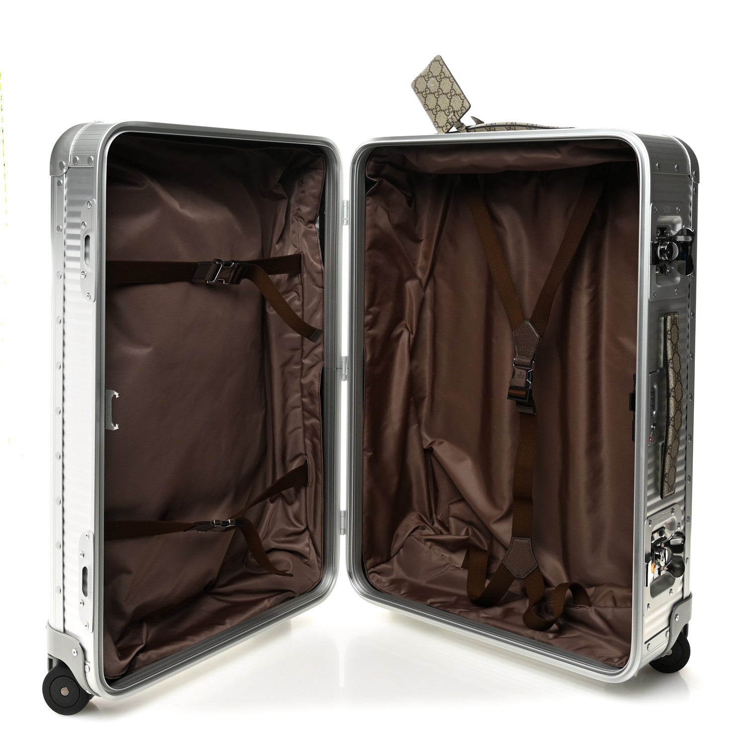 Gucci Aluminum Web Medium Porter Cabin Plus Trolley 6 of 15