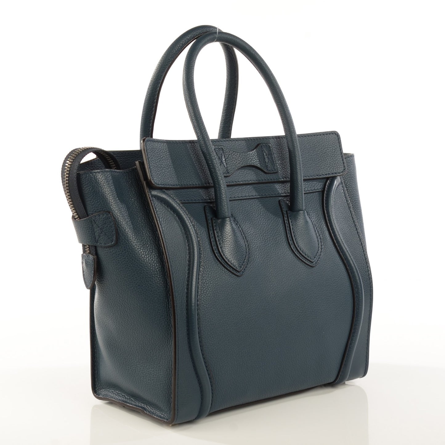 Drummed Calfskin Micro Luggage Orage