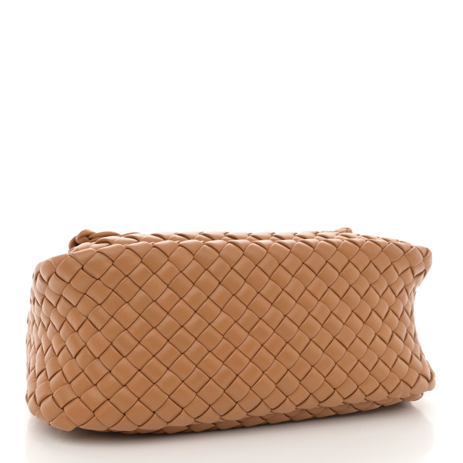 Bottega Veneta Nappa Intreccicio Padded Small Cobble Shoulder Bag Caramel 4 of 11