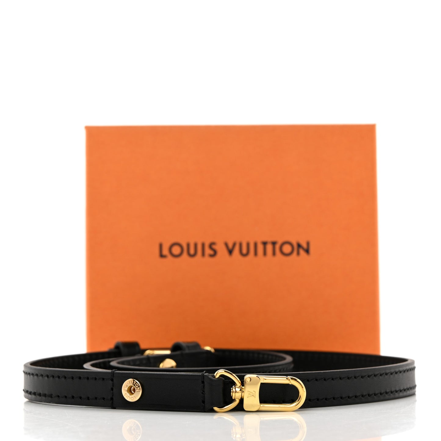 Calfskin Ivy Shoulder Strap Black