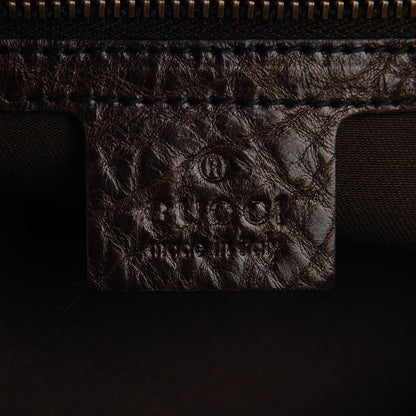 Gucci Monogram Large Jockey Hobo Brown 6 of 7