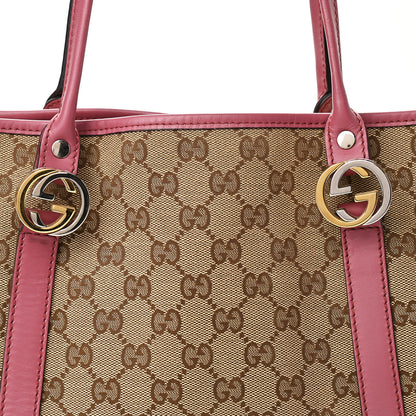 Gucci Monogram Medium Twins Tote Pink 9 of 12