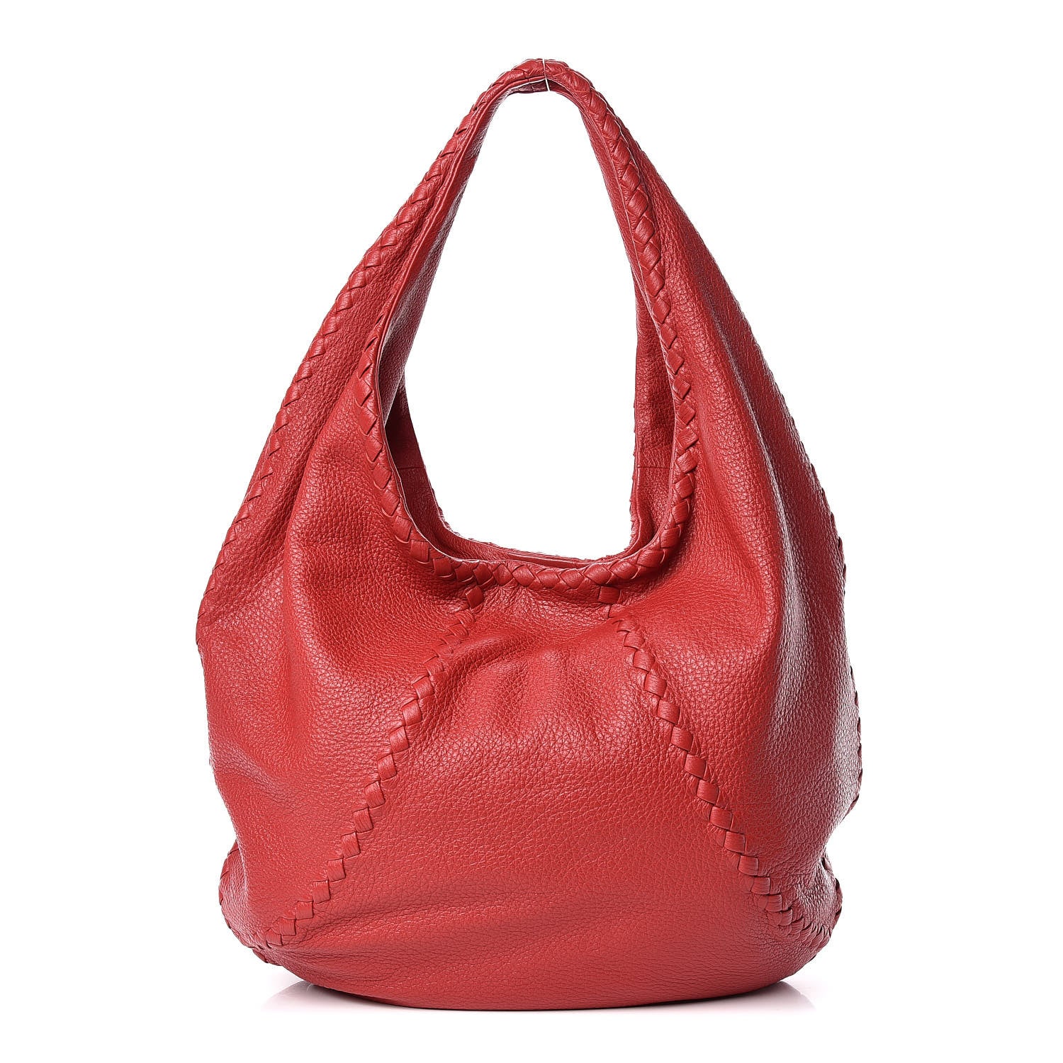 Bottega Veneta Cervo Deerskin Large Hobo Red 1 of 11