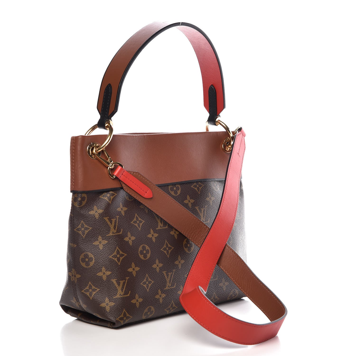 Louis Vuitton Monogram Tuileries Besace Caramel Rouge 3 of 8