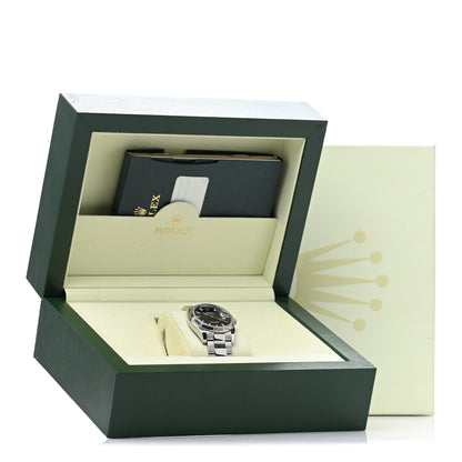 Rolex Stainless Steel 18K White Gold 34mm Oyster Perpetual Datejust Watch Black 115234 5 of 5