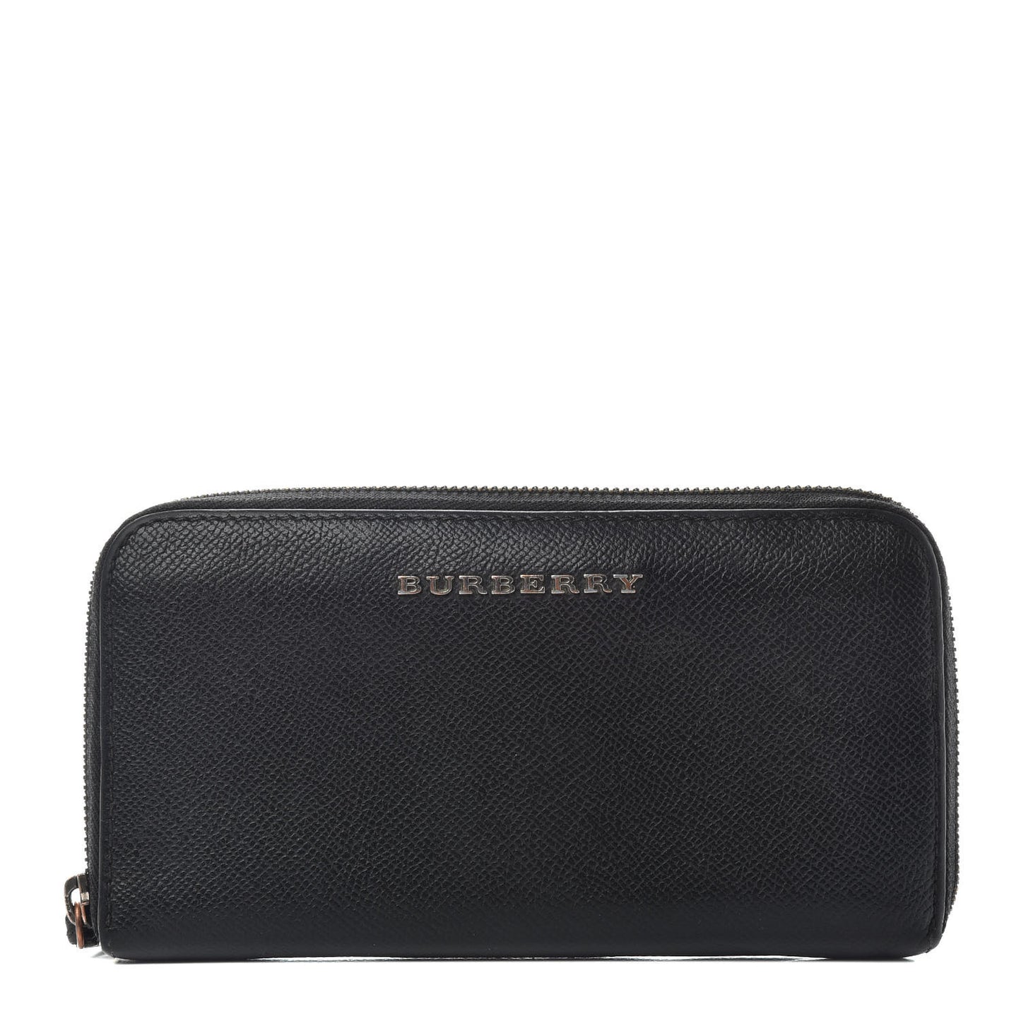 Calfskin Zip Around Wallet Black