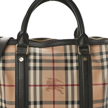 Burberry Haymarket Check Medium Alchester Bowling Bag Chocolate 6 of 14