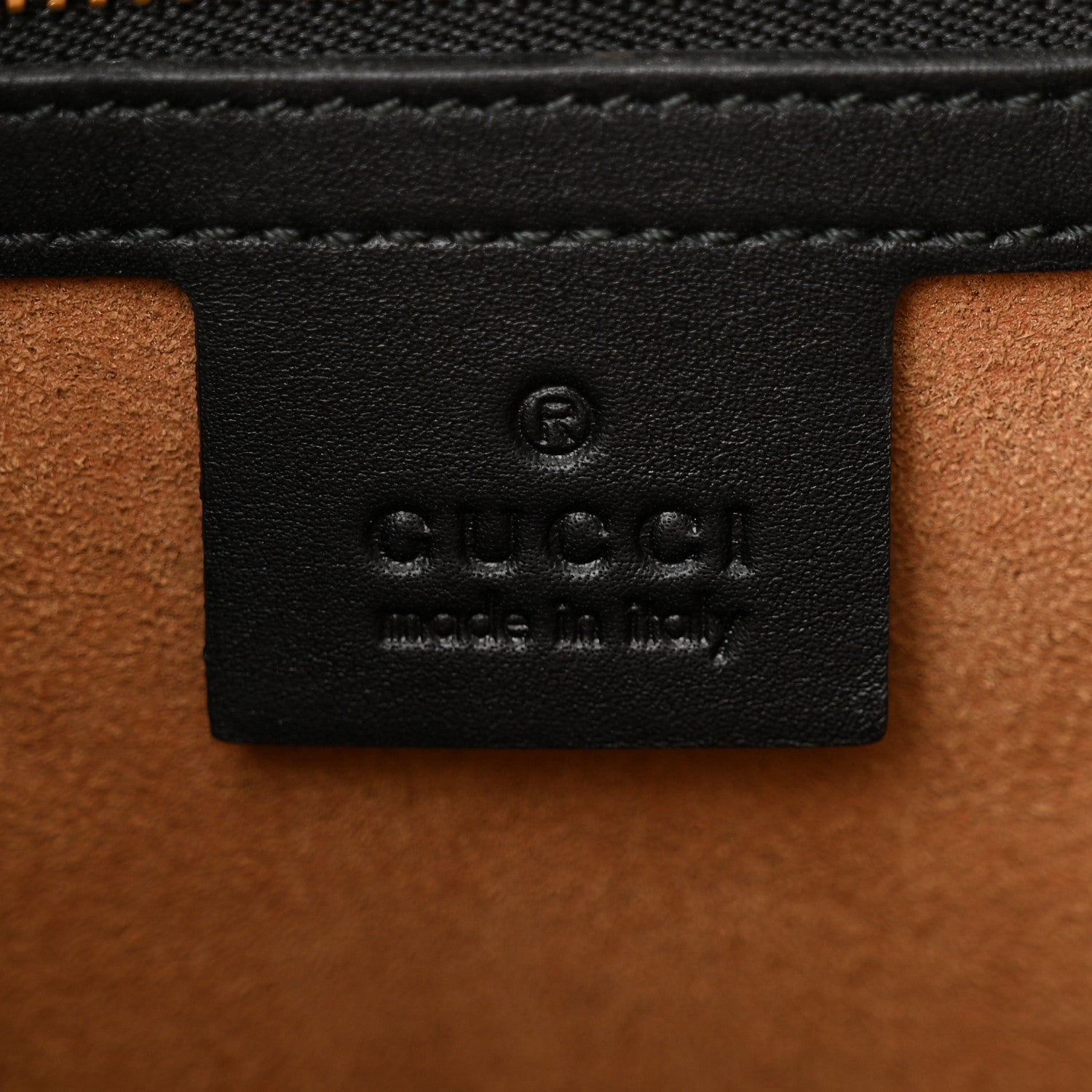 Gucci GG Supreme Monogram Calfskin Small Padlock Top Handle Bag Beige Black Cuir 6 of 13