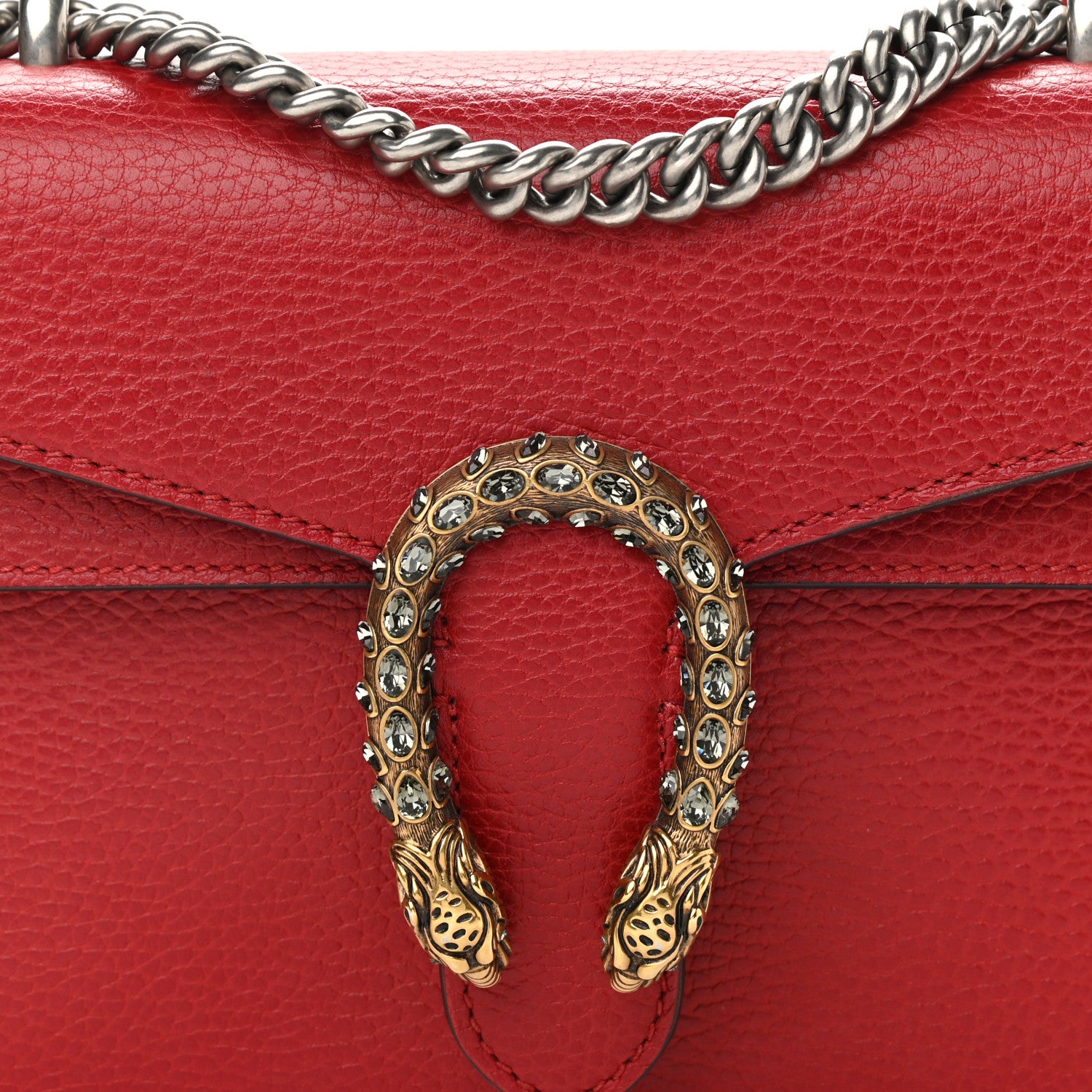 Gucci Calfskin Mini Dionysus Shoulder Bag Hibiscus Red 8 of 10