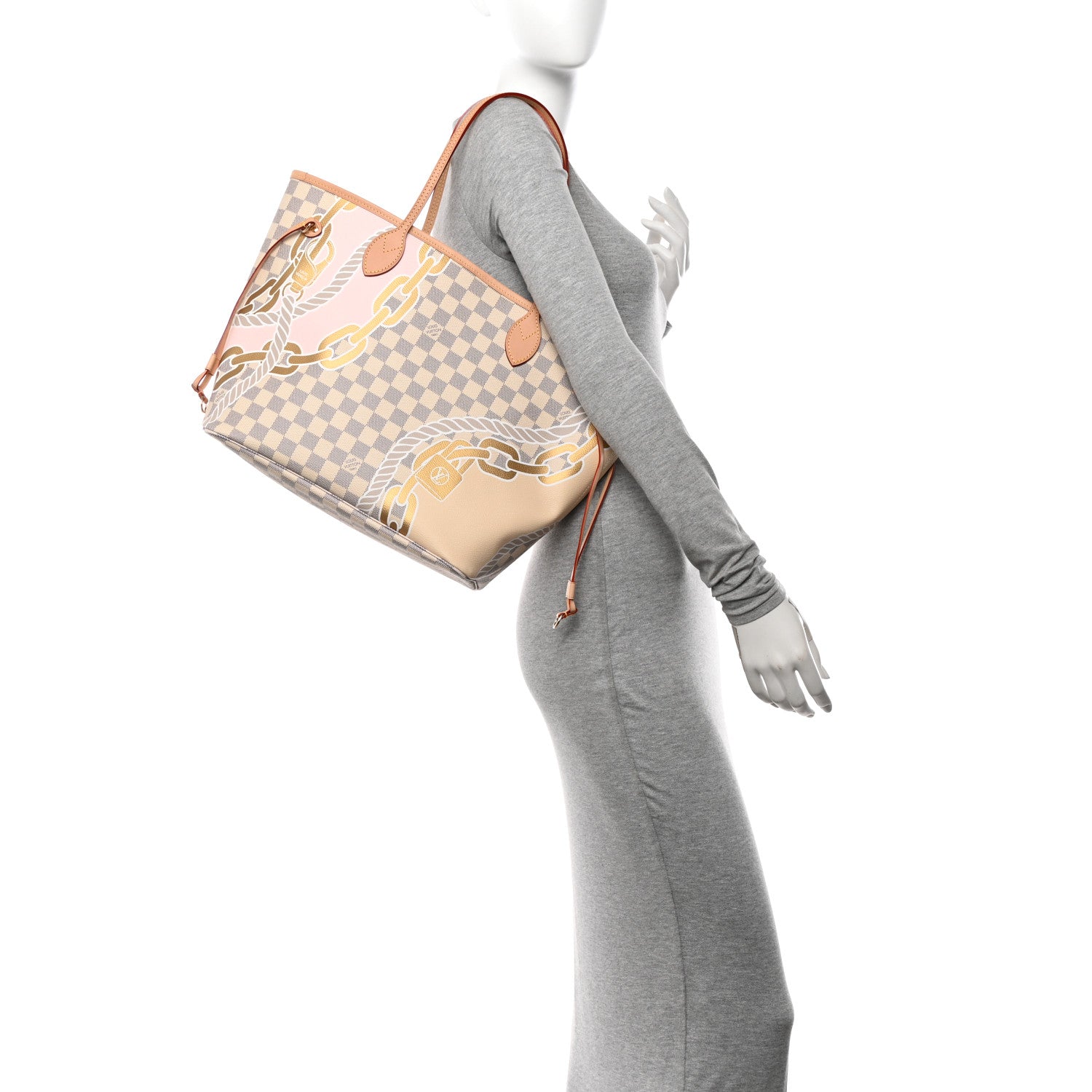 Louis Vuitton Damier Azur Nautical Neverfull MM 2 of 10