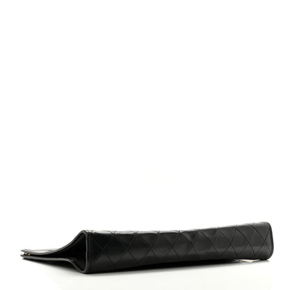 Chanel Lambskin Quilted CC Large Clutch Black 4 of 13
