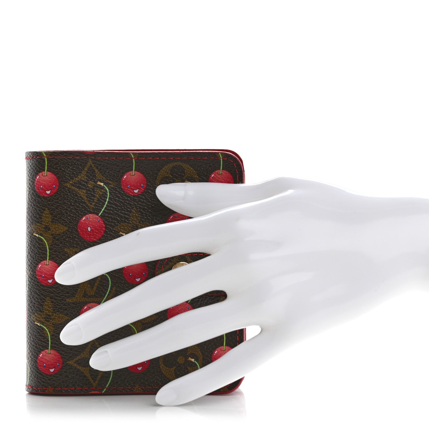 Louis Vuitton Monogram Cerises Compact Zipped Wallet 2 of 9