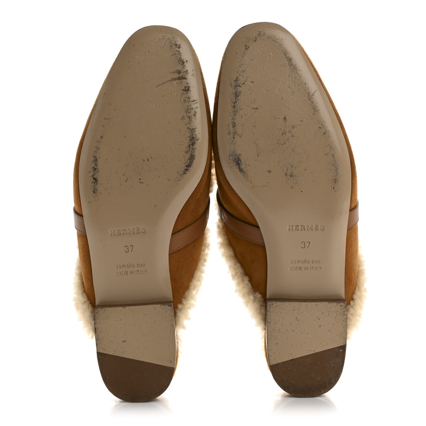 Suede Goatskin Woolskin Womens Oz Mules 37 Naturel