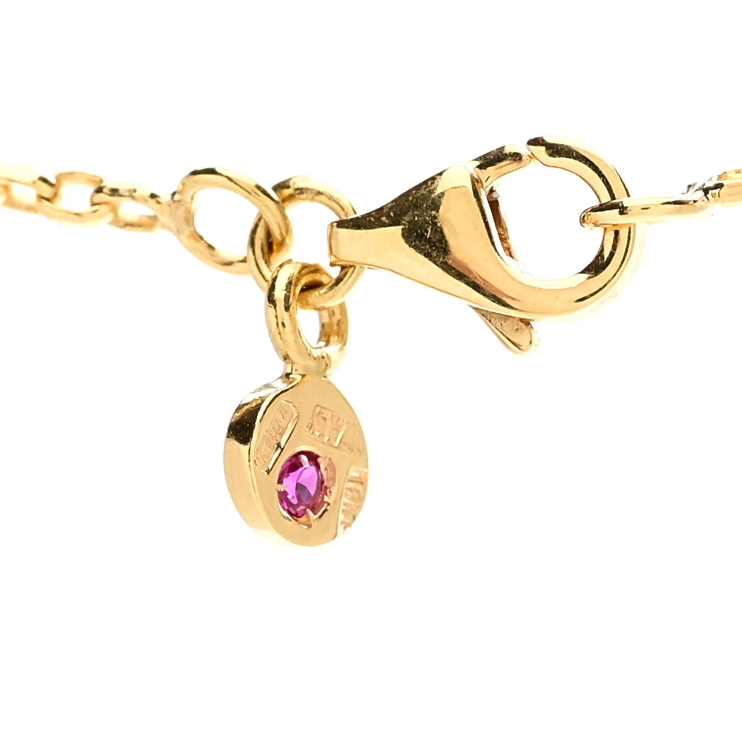 Roberto Coin 18K Yellow Gold Diamond Enamel Bollicine Pendant Necklace White 4 of 4