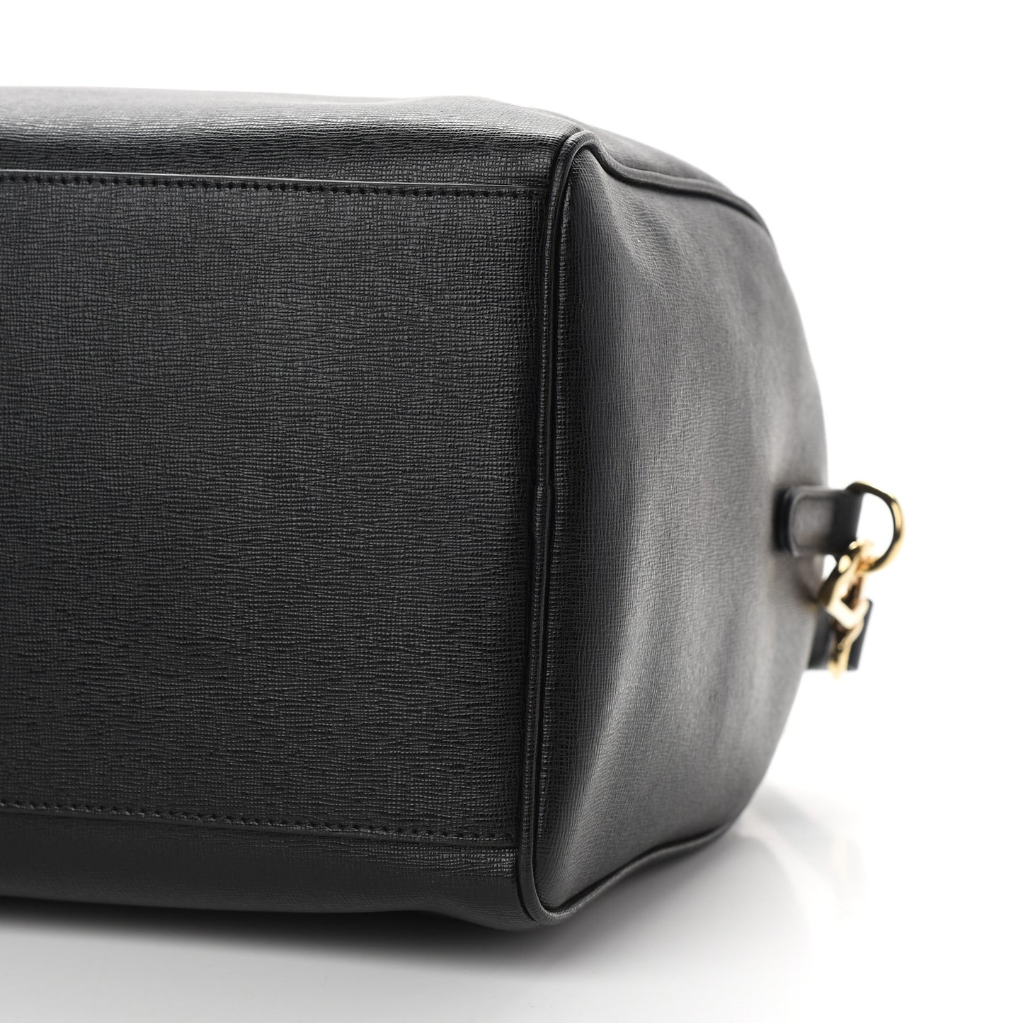 Saffiano Calfskin Palazzo Duffle Bag Black