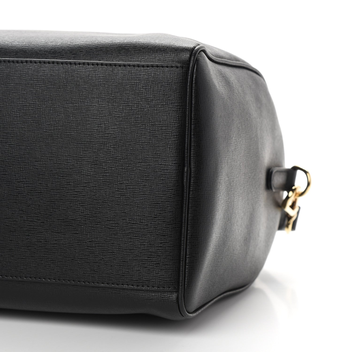 Versace Saffiano Calfskin Palazzo Duffle Bag Black 9 of 10