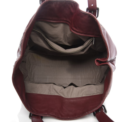 Bottega Veneta Nappa Intrecciato Embroidered Tote Barolo Brique 5 of 14