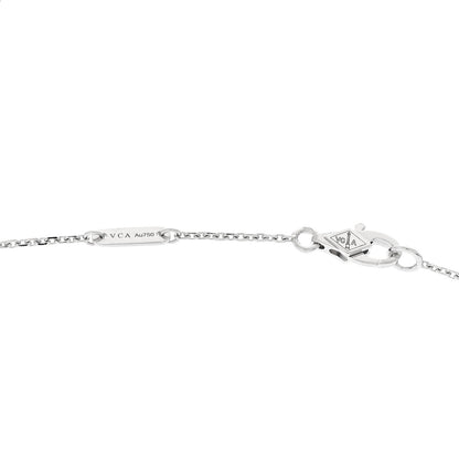 Van Cleef & Arpels 18K White Gold Diamond Mini Frivole Pendant Necklace 5 of 6