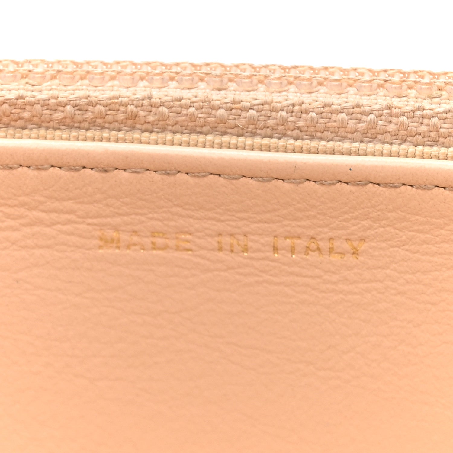 Chanel Pearly Caviar Quilted Wallet On Chain WOC Beige 7 of 18
