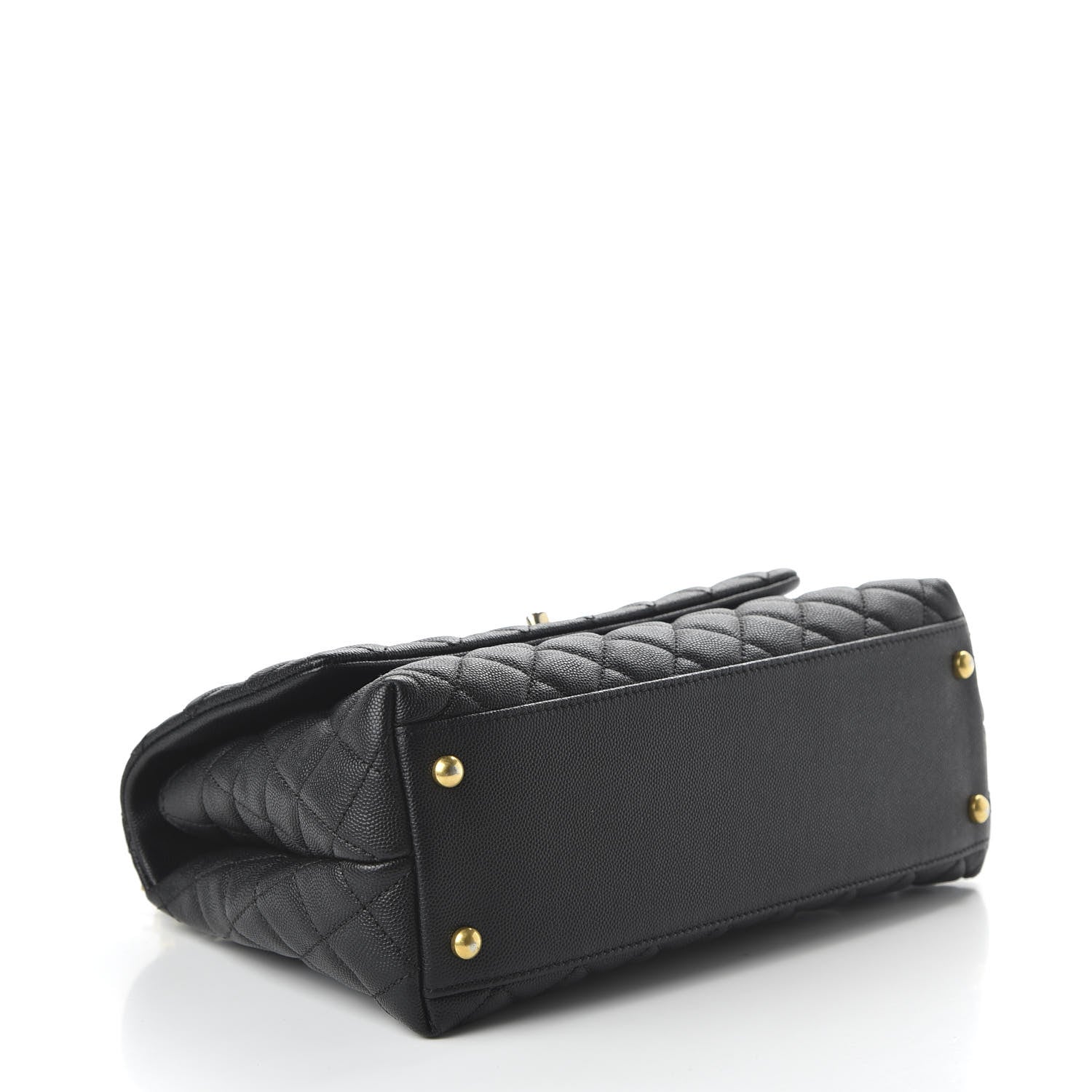 Chanel Caviar Quilted Small Coco Handle Flap Black 4 of 11
