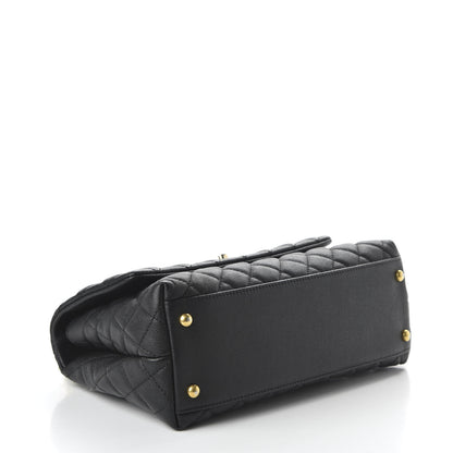 Chanel Caviar Quilted Small Coco Handle Flap Black 4 of 11