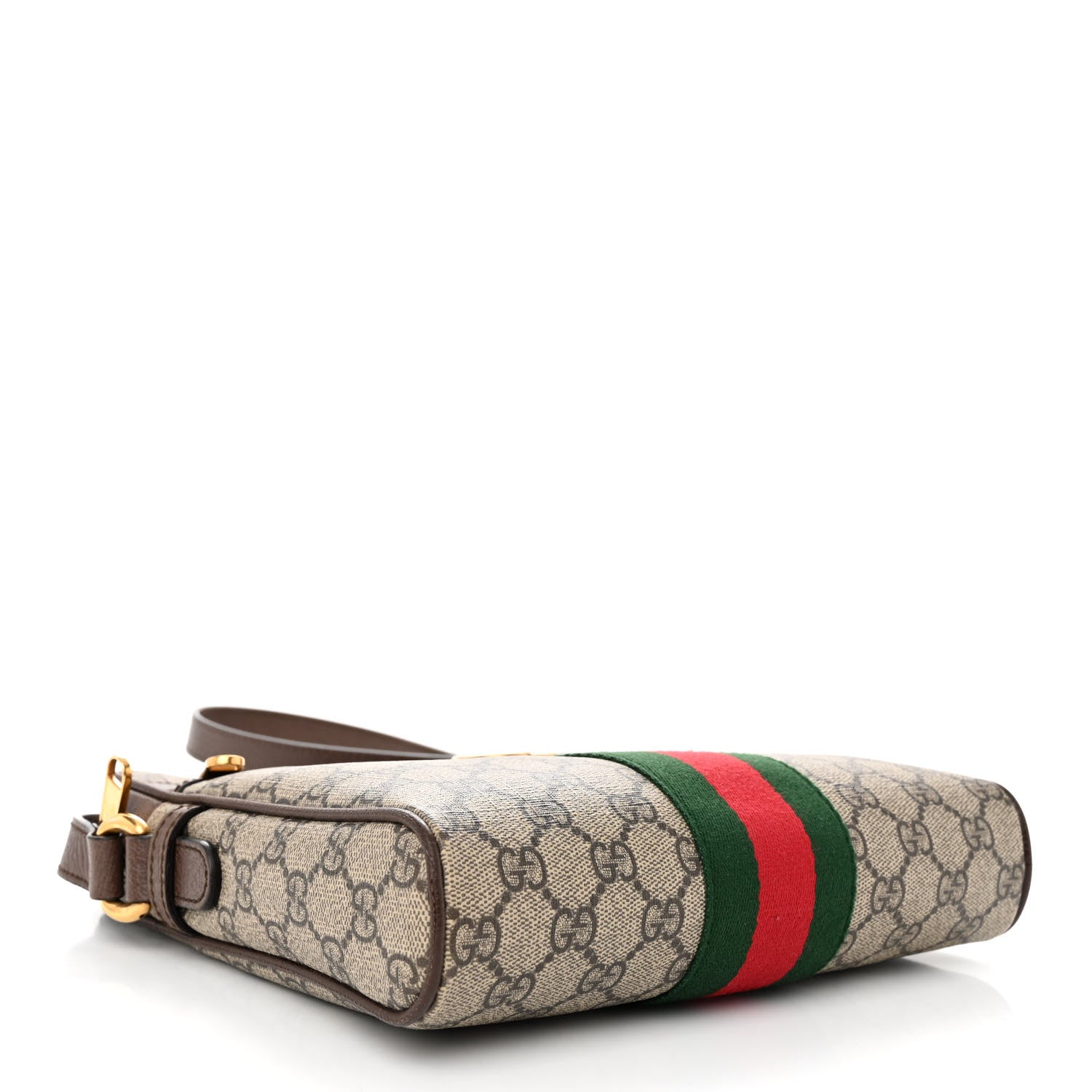 Gucci GG Supreme Monogram Web Small Ophidia Messenger Bag Brown 4 of 13