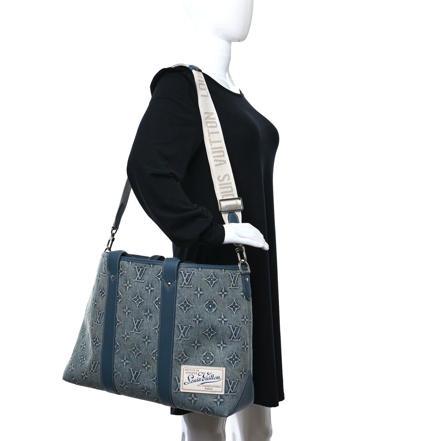 Monogram Washed Denim Weekend Tote NM