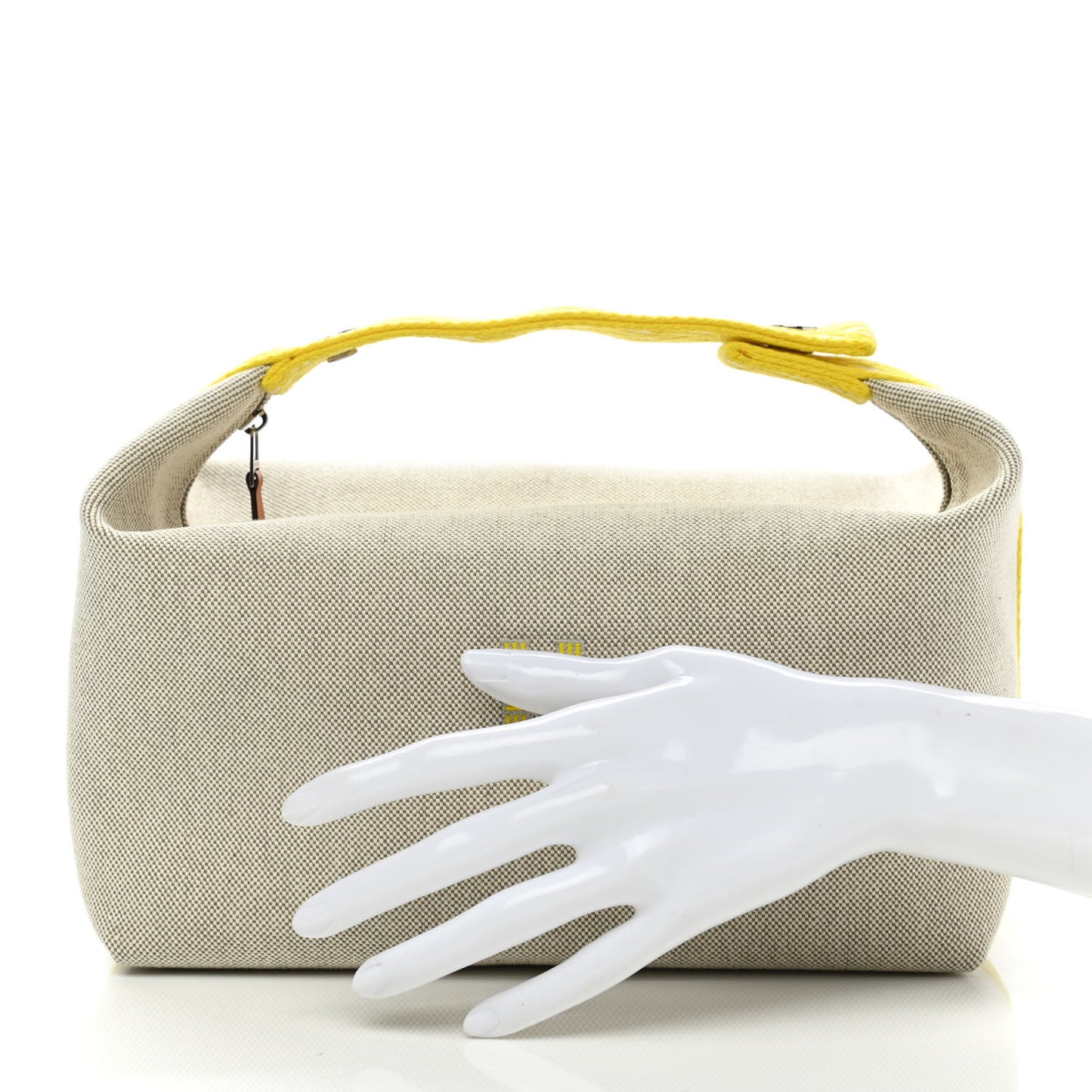 Canvas Large Bride-A-Brac Pouch Jaune Citron