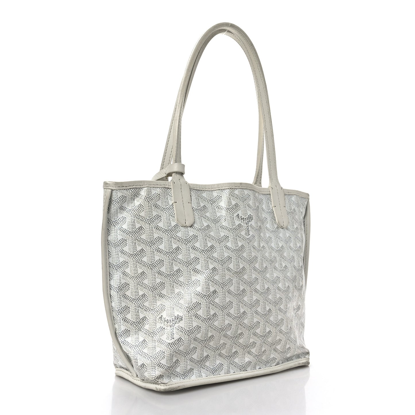 Goyardine Reversible Mini Anjou White