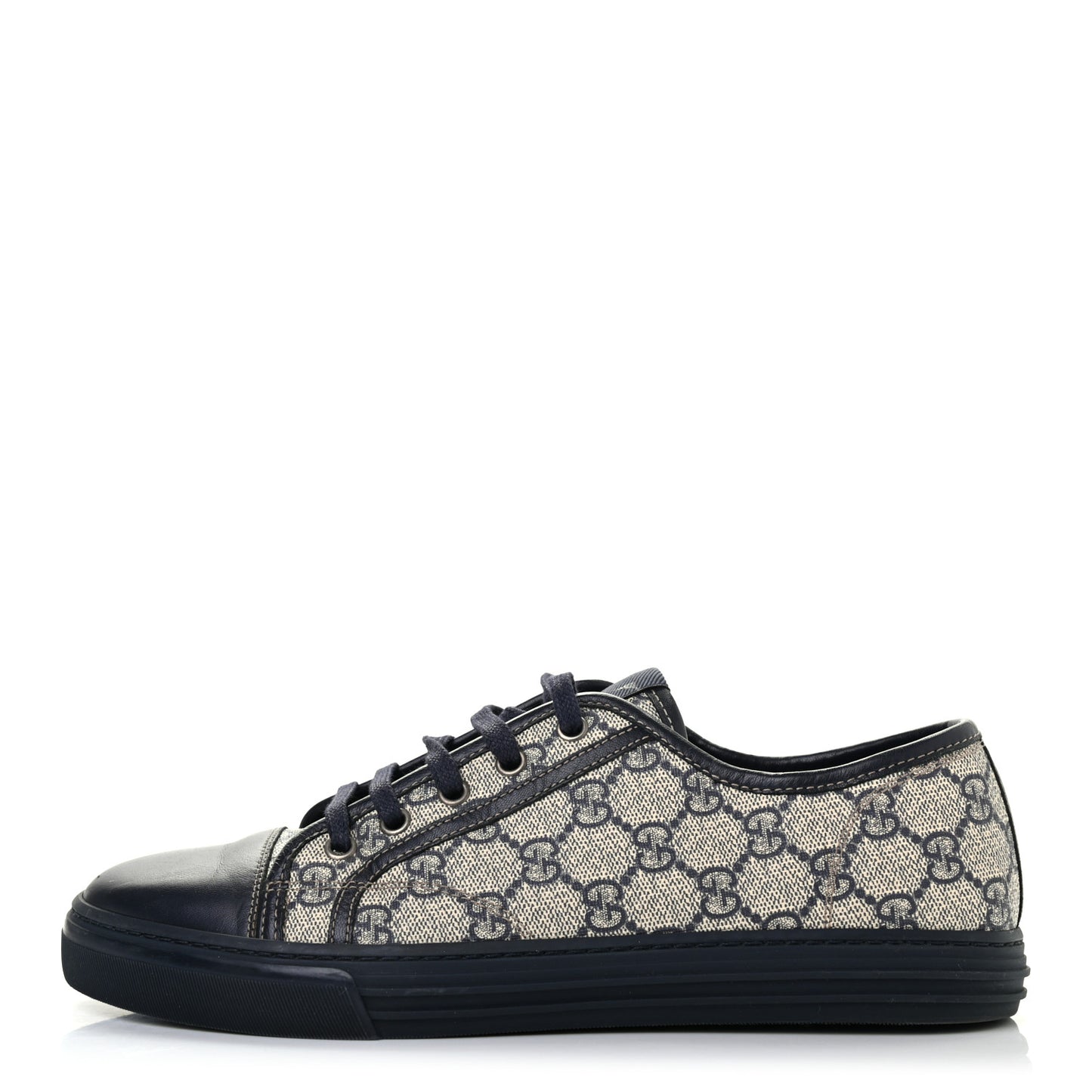 GG Supreme Monogram Mens Sneakers 7 Navy