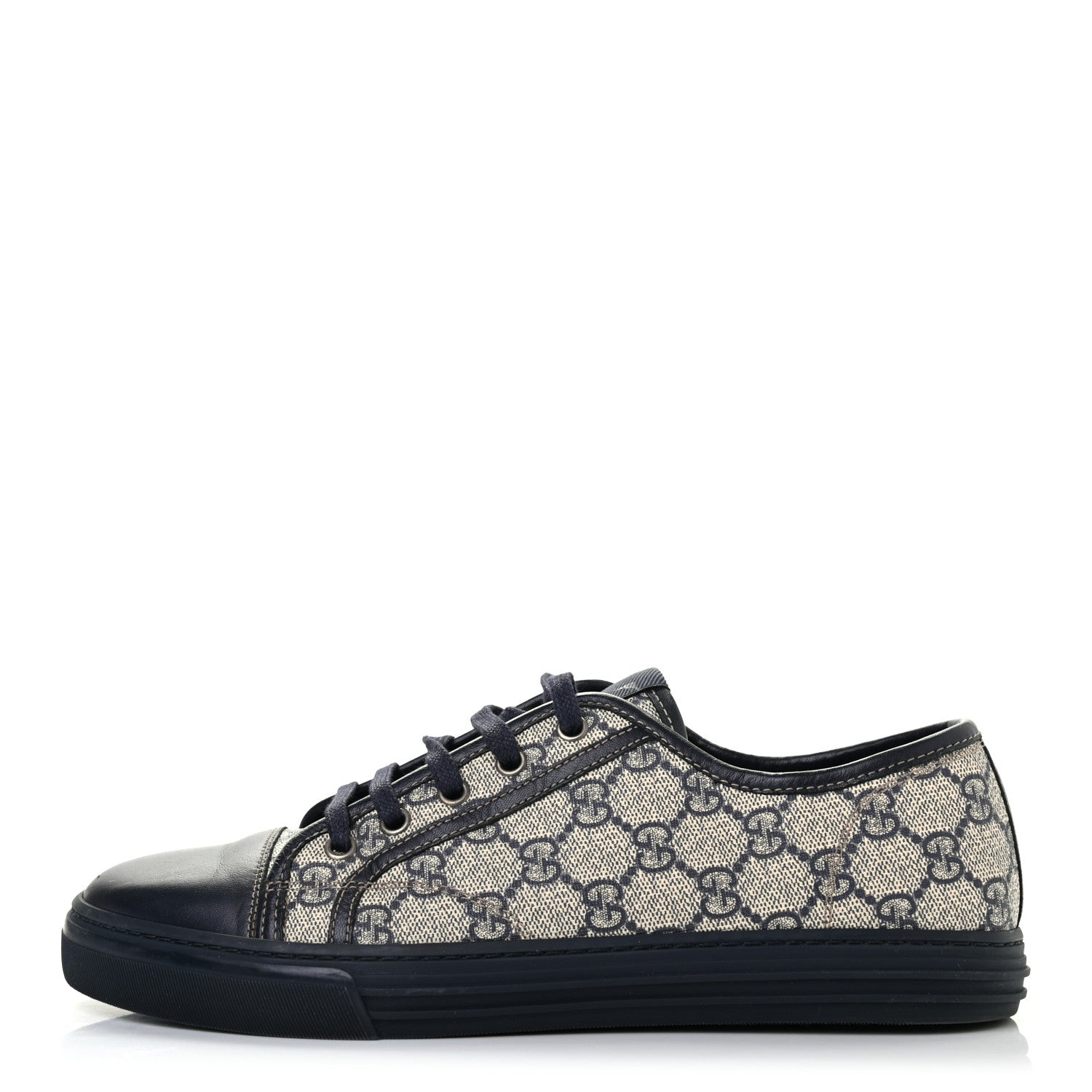 Gucci GG Supreme Monogram Mens Sneakers 7 Navy 2 of 16
