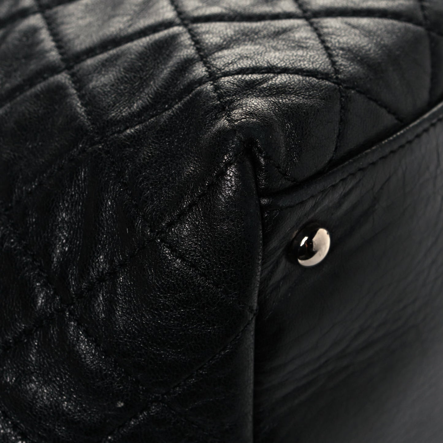Lambskin Quilted Beijing Backpack Black