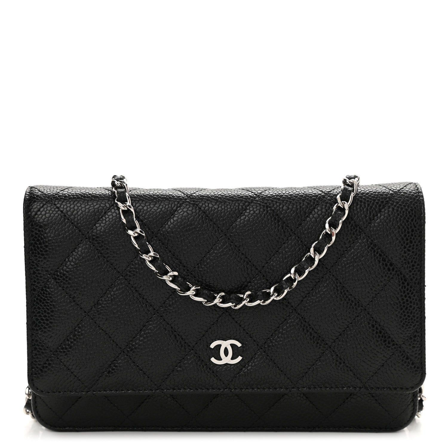 Chanel Caviar Quilted Wallet On Chain WOC Black 1 of 11