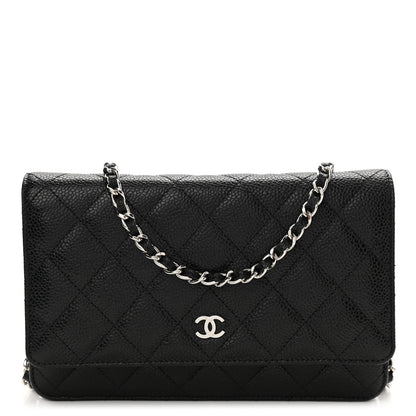 Chanel Caviar Quilted Wallet On Chain WOC Black 1 of 11