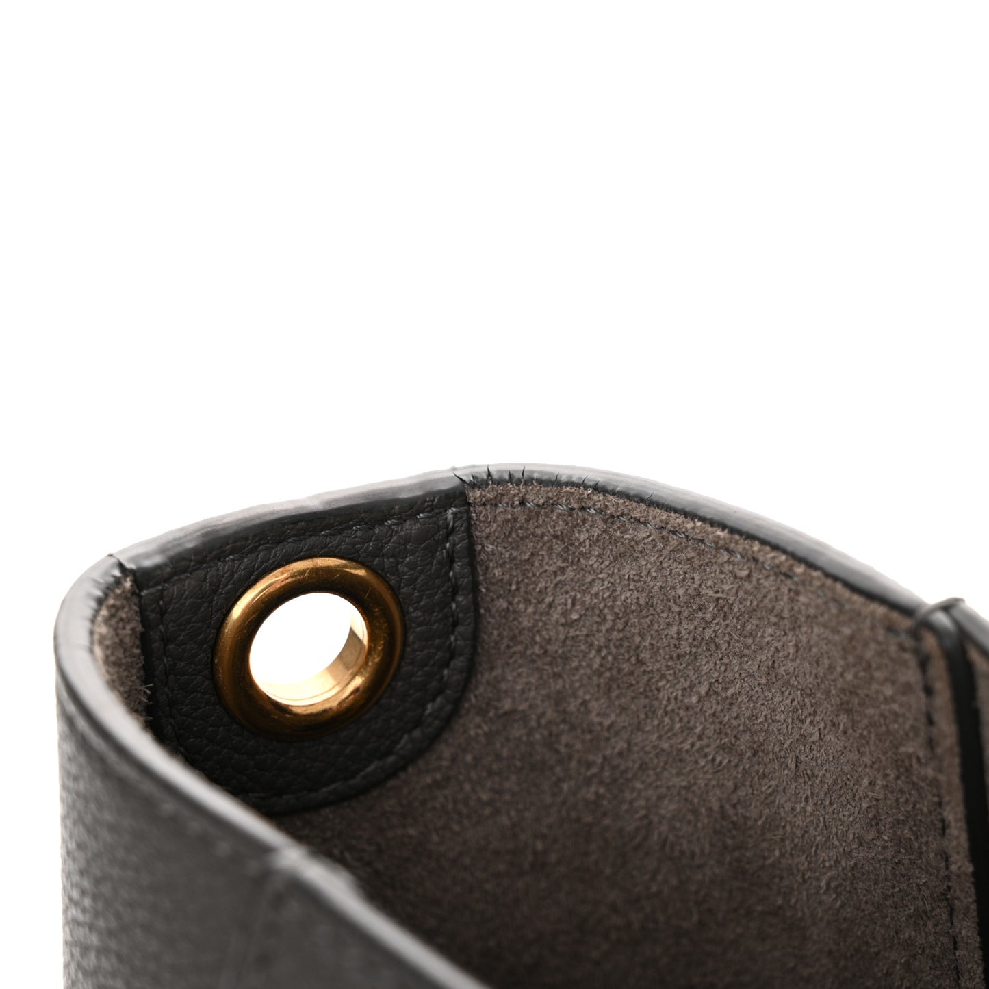 Soft Grained Calfskin Small Sangle Bucket Bag Kohl