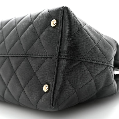 Chanel Caviar Quilted Small Shopping Tote Black 10 of 10