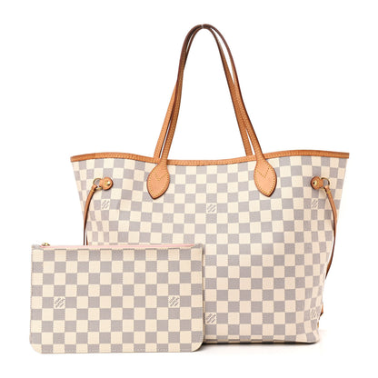 Louis Vuitton Damier Azur Neo Neverfull MM Rose Ballerine 3 of 14