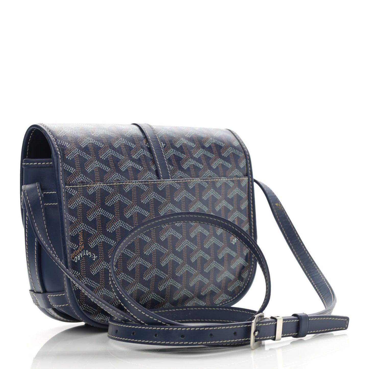 Goyardine Belvedere II PM Messenger Bag Navy