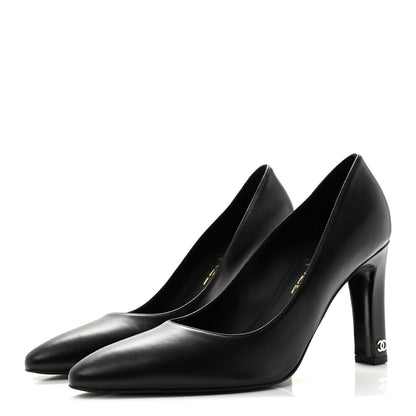 Chanel Lambskin Pumps 39 Black 4 of 10