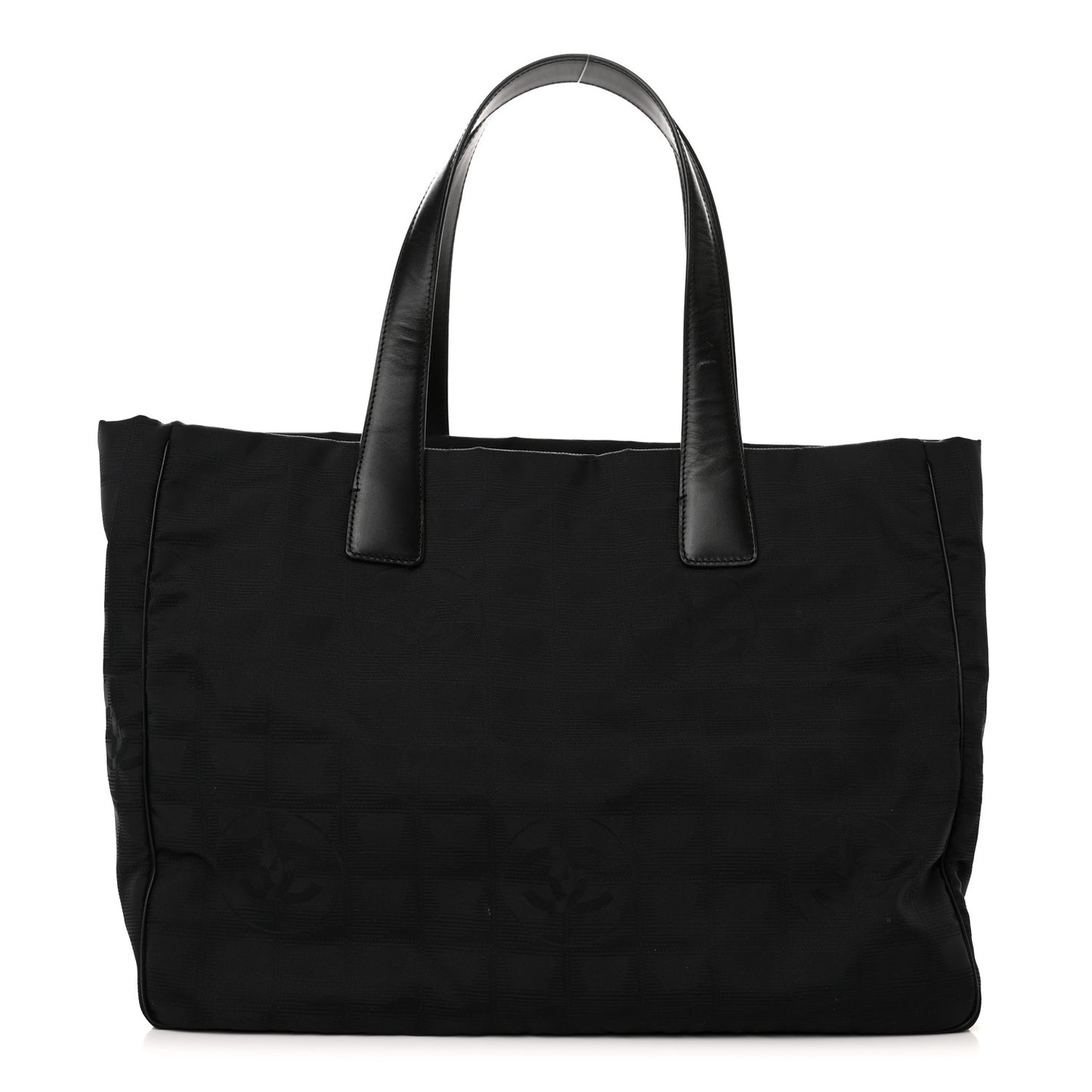 Nylon Large Travel Tote Black