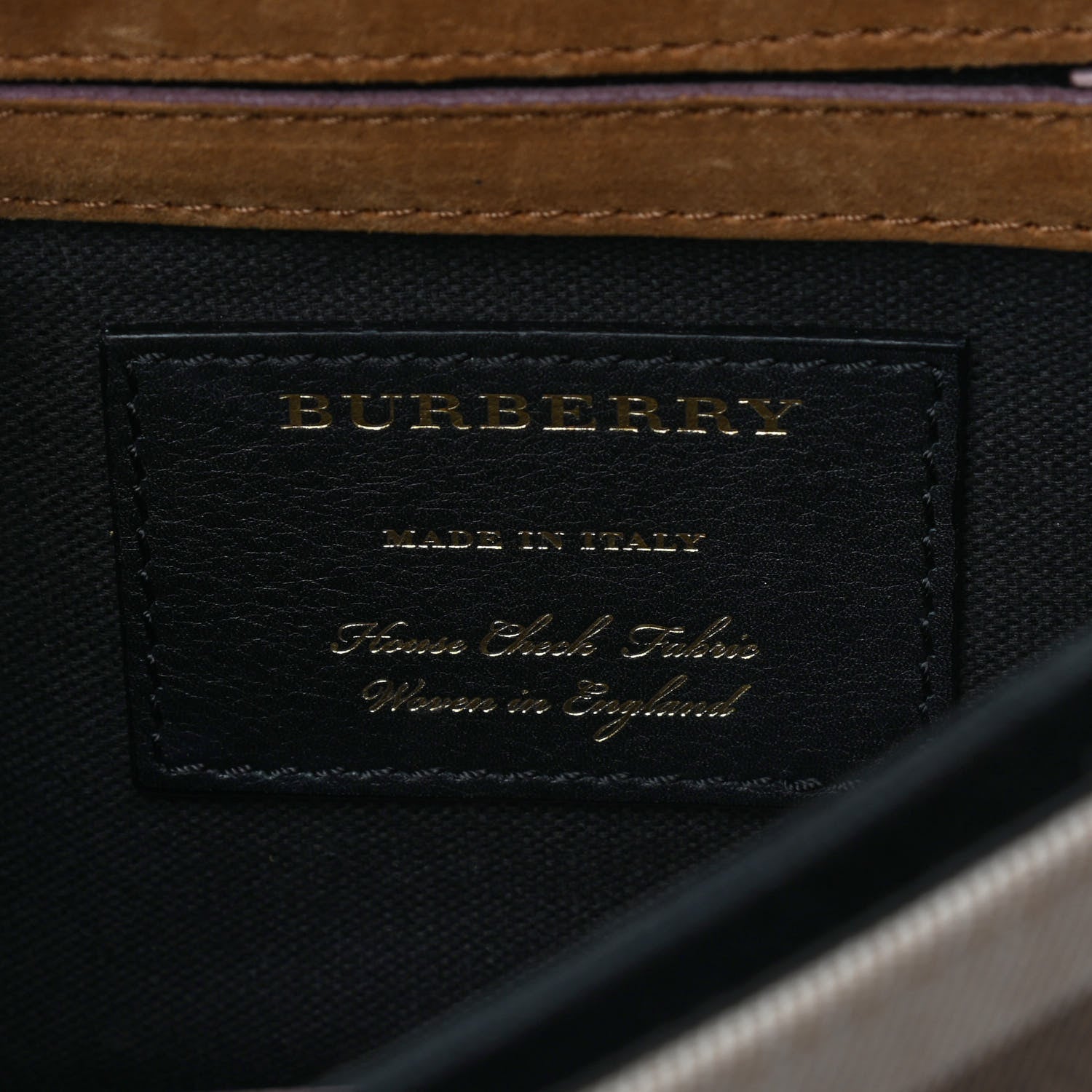 Burberry Derby Calfskin House Check Small Macken Crossbody Bag Pale Orchid 5 of 7