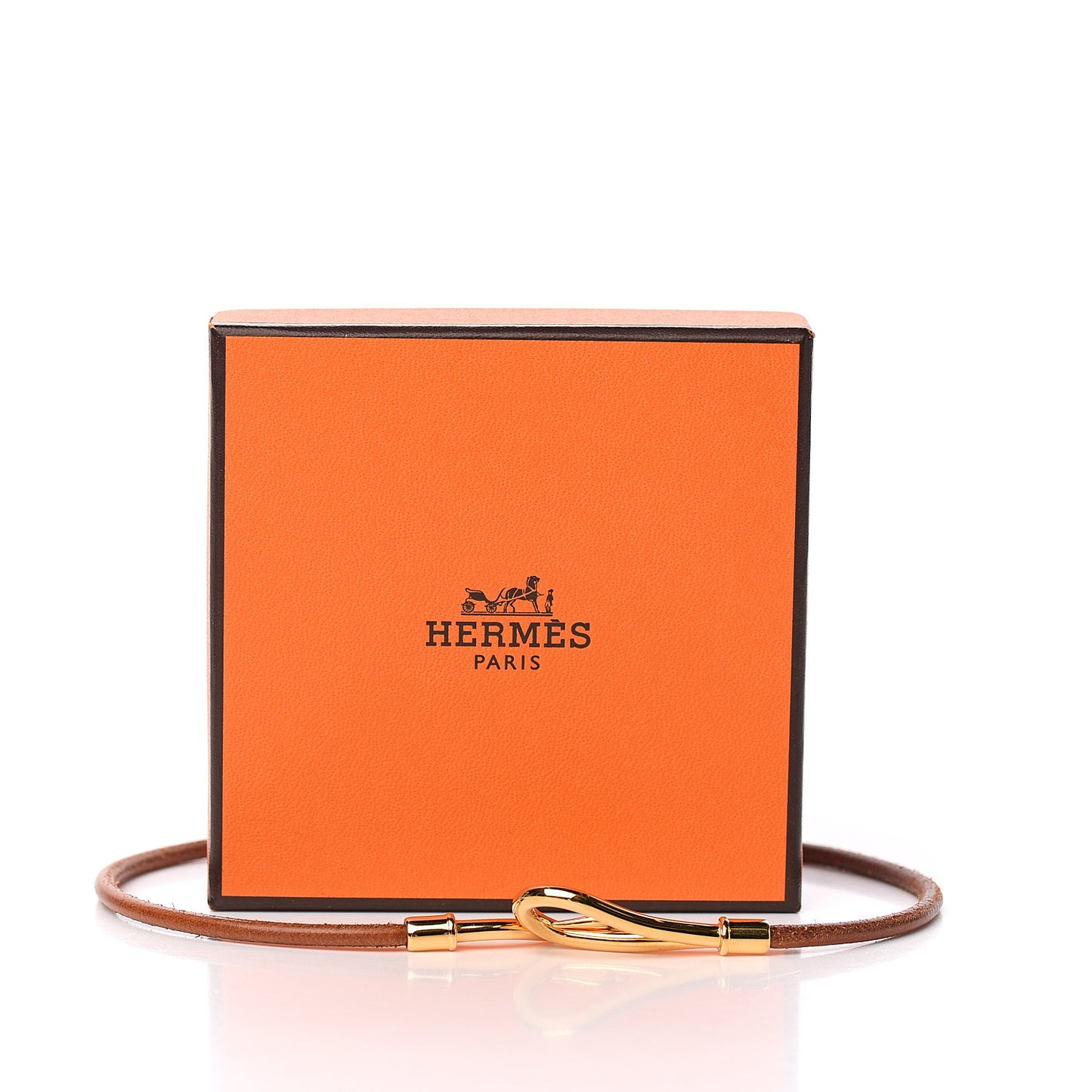 Natural Bridle Jumbo Hook Choker Necklace