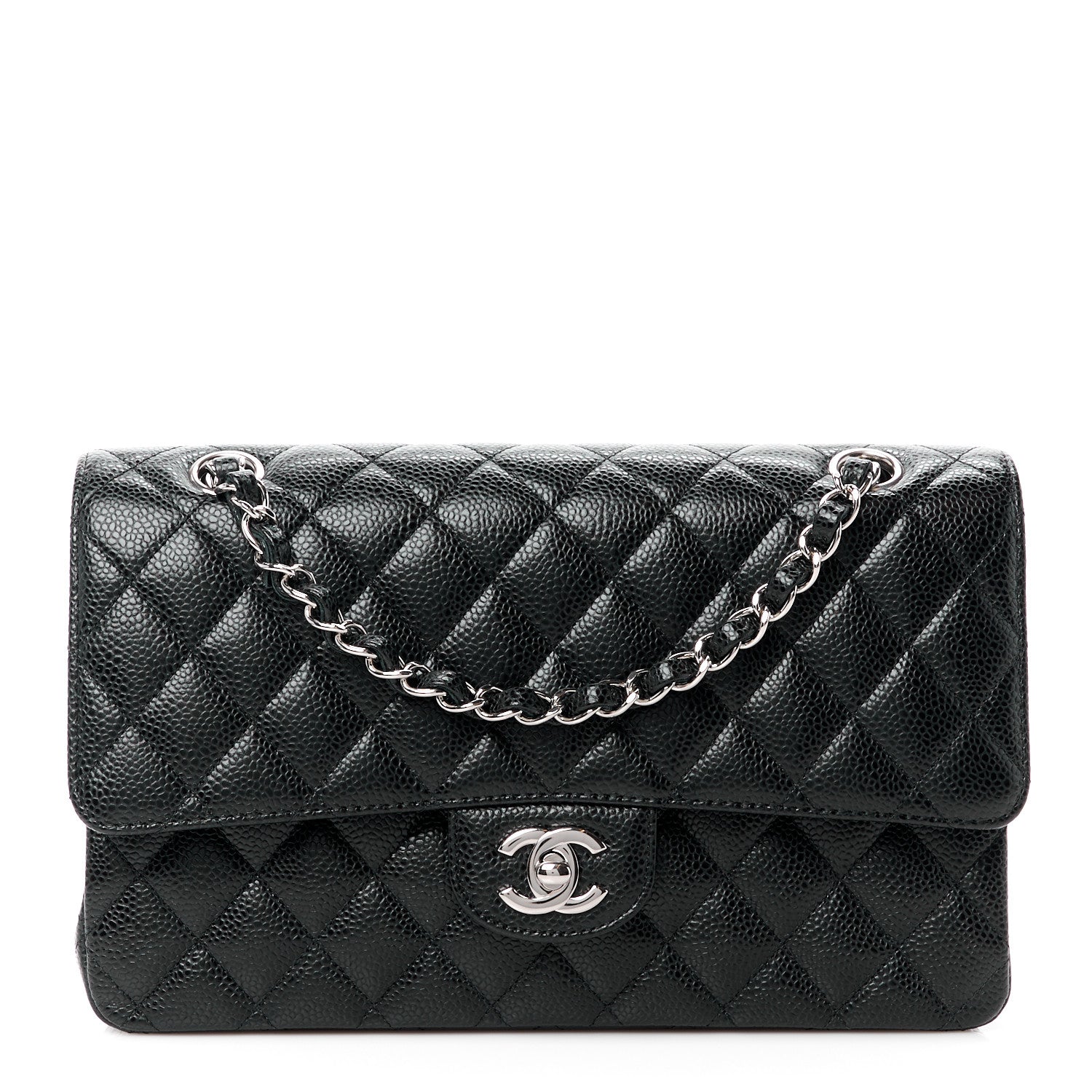 Chanel Caviar Quilted Medium Double Flap Black 1 of 12