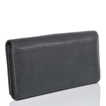 Balenciaga Agneau Classic Hardware Money Wallet Anthracite 3 of 15