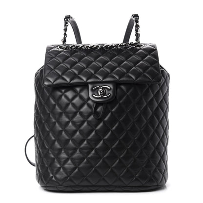 Chanel Lambskin Quilted Large Urban Spirit Backpack Black 1 of 9